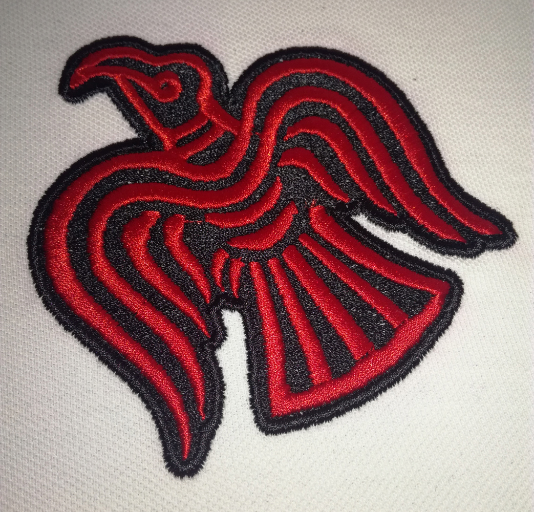 Viking Raven Motif Embroidery Pattern