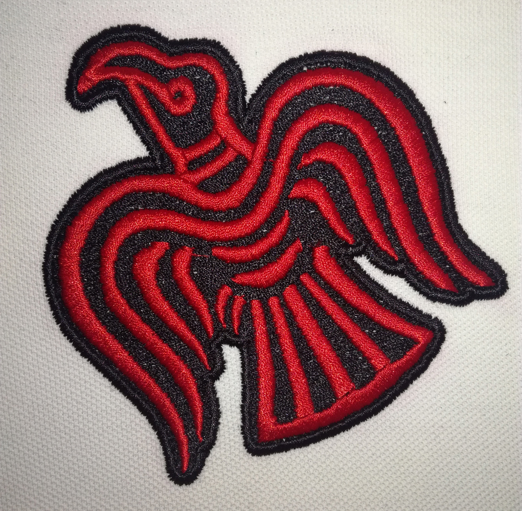 Viking Raven Motif Embroidery Pattern