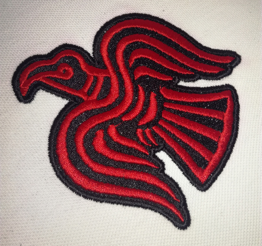 Viking Raven Motif Embroidery Pattern