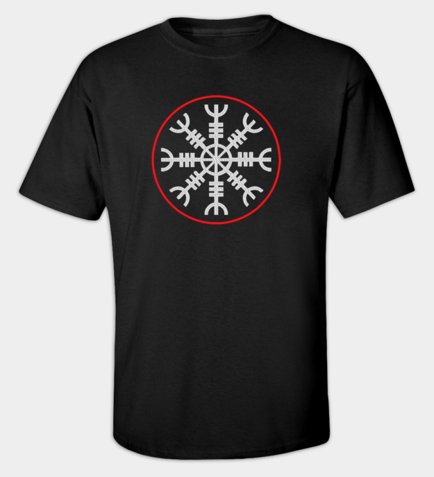 Helm of Terror Embroidered T-shirt