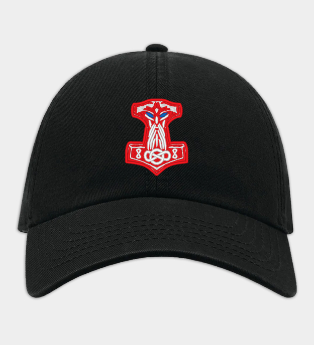 Mjolnir Emboirdered Baseball Cap