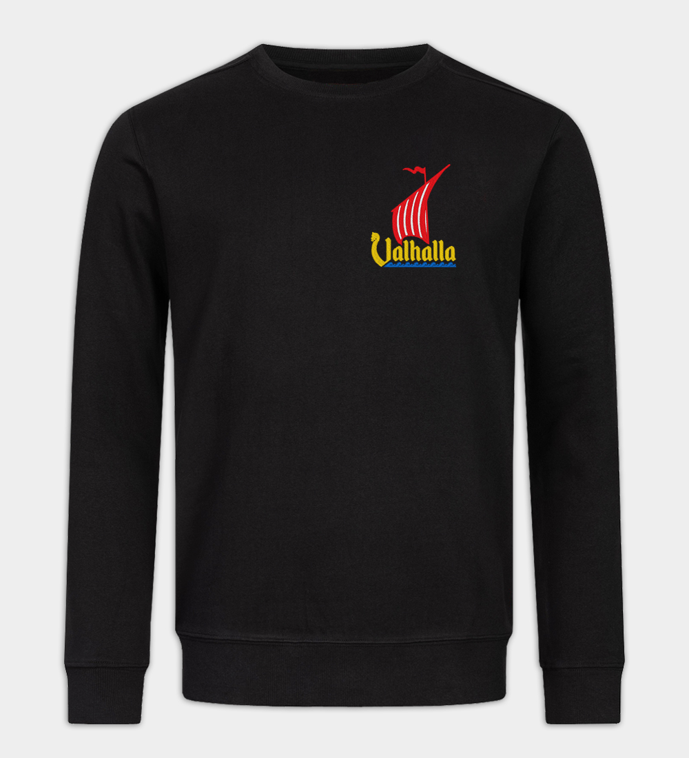 Viking Dragon Ship Embroidered Sweatshirt Viking Dragon Ship Embroidered Sweatshirt