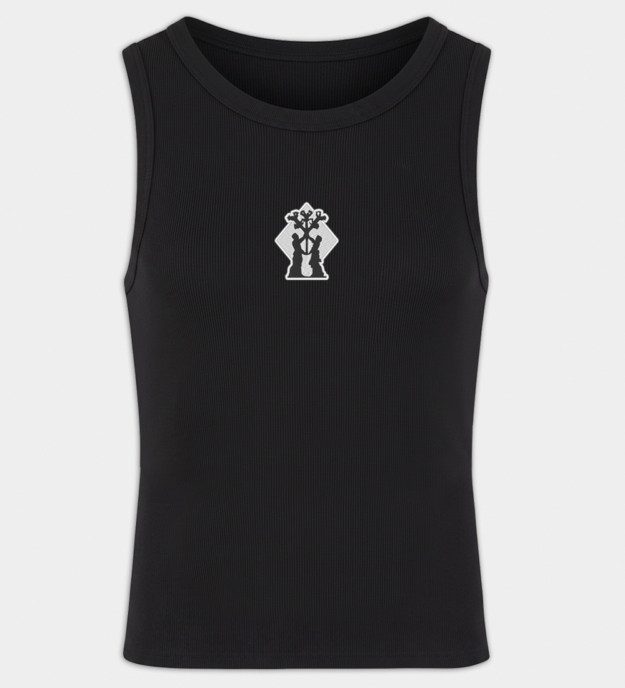 Algiz Motif Embroidered Men's Tank Top