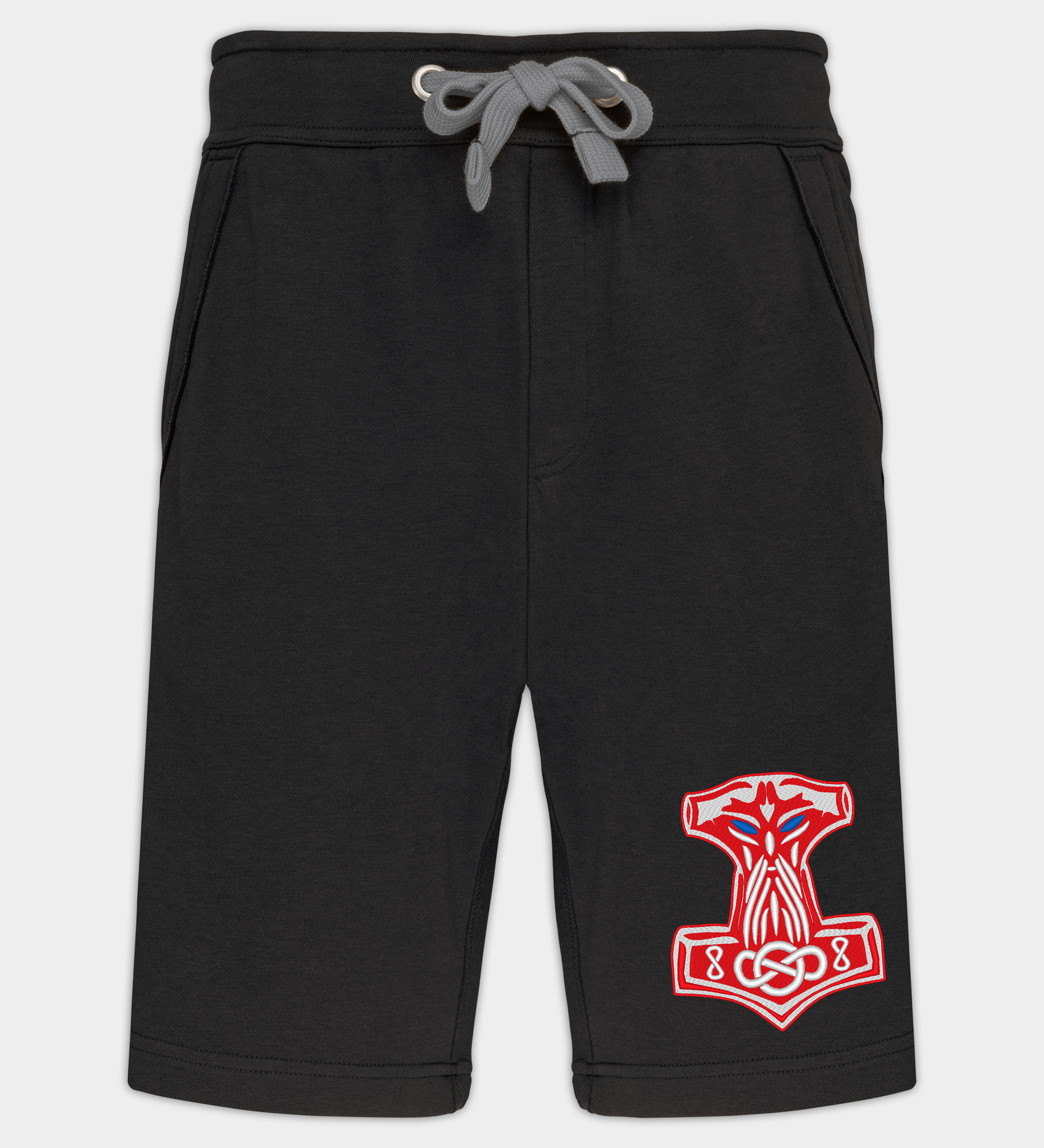 Thor's Hammer Embroidered Bermuda Shorts Thor's Hammer Embroidered Bermuda Shorts