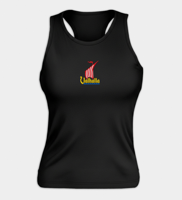 Valhalla Dragon Ship Embroidered Women’s Tank Top