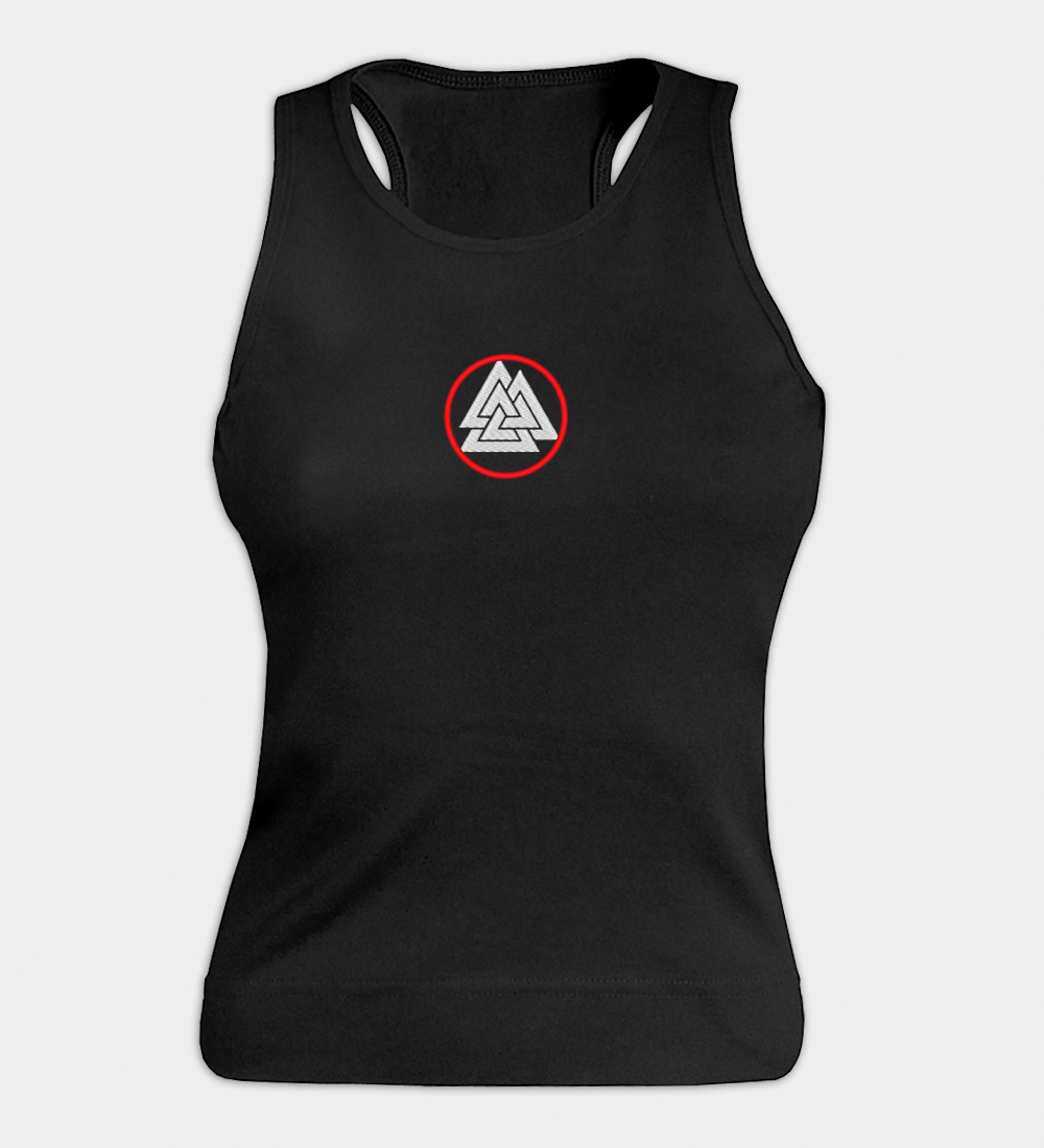 Valknut Embroidered Women's Tank Top Valknut Embroidered Women's Tank Top