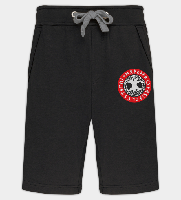 Yggdrasil Embroidered Bermuda Shorts