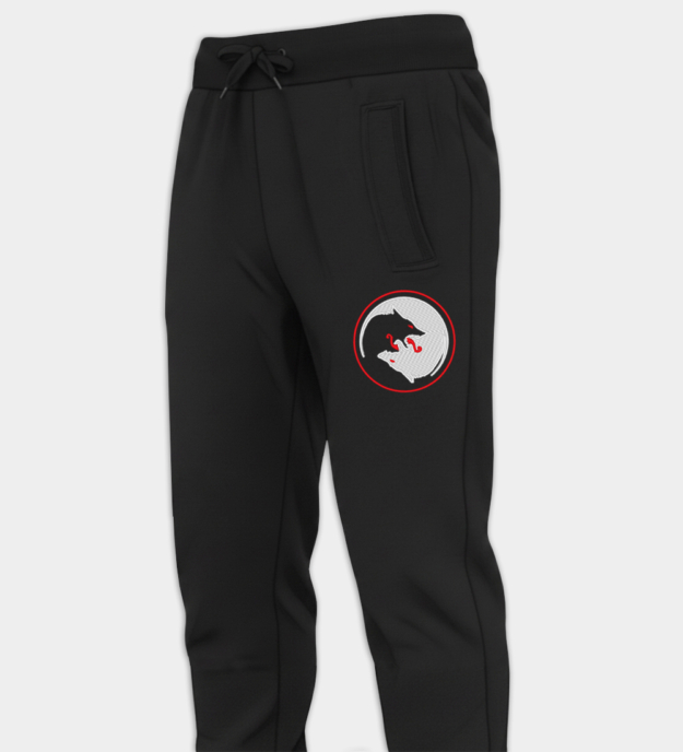 Odin Wolves Embroidered Joggers