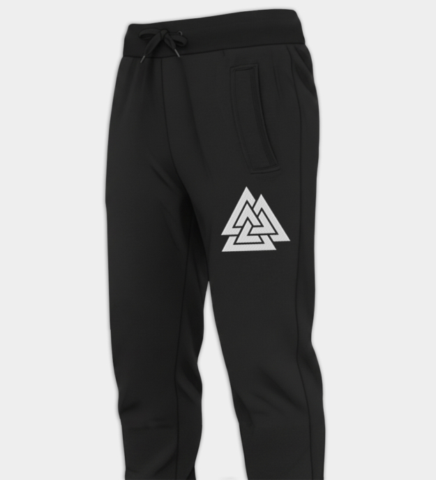 Valknut Embroidered Joggers